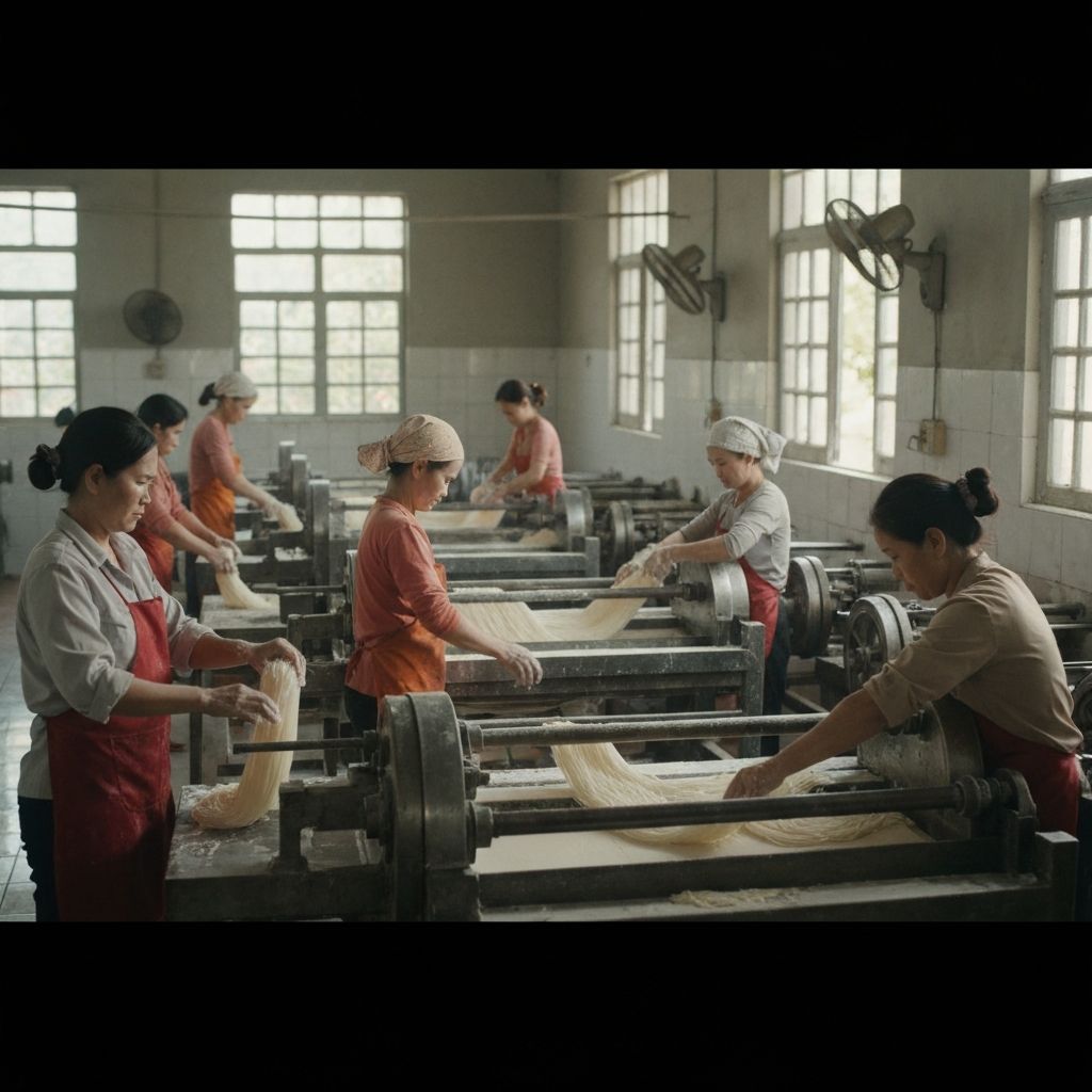 Ghé lò hủ tiếu/bánh hỏi – làng nghề